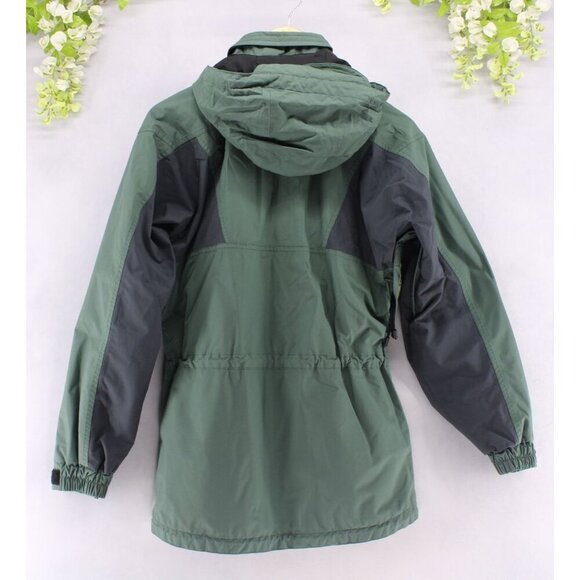 REI Elements Women's Hooded Full Zip Outdoor Jacket Multi Green Sz XS - Picture 3 of 9